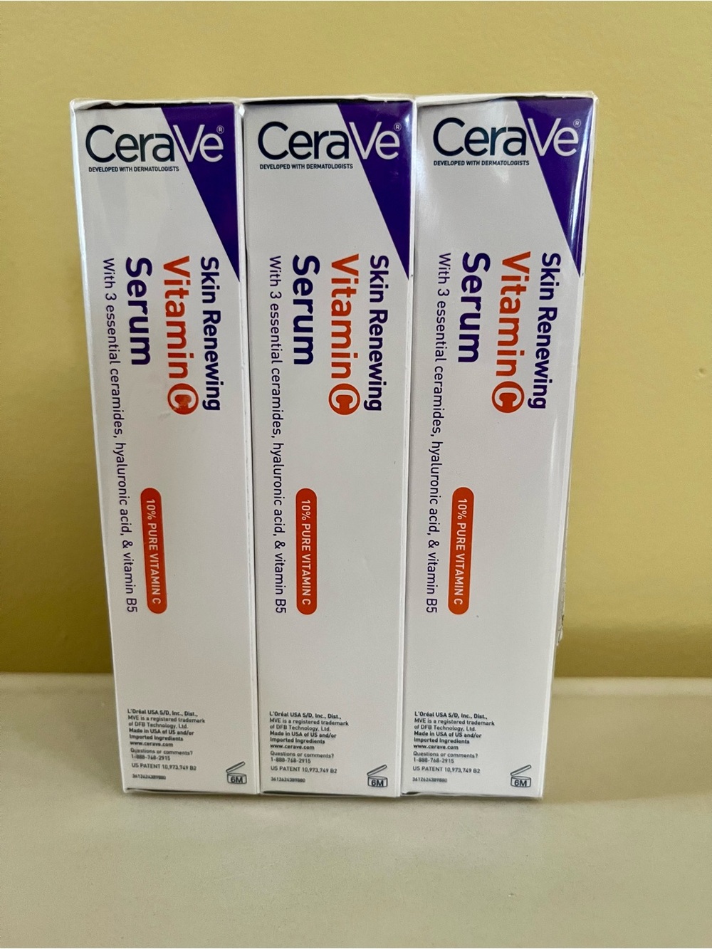 NIP Cerave 3 Pack Sealed Skin Renewal Vitamin C Serum